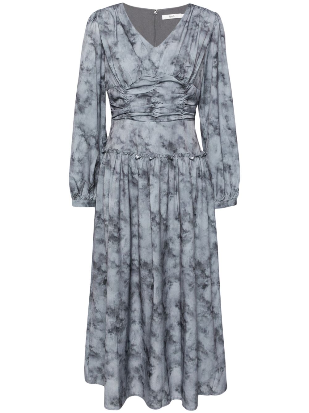 b+ab marble pattern maxi dress - Grey von b+ab