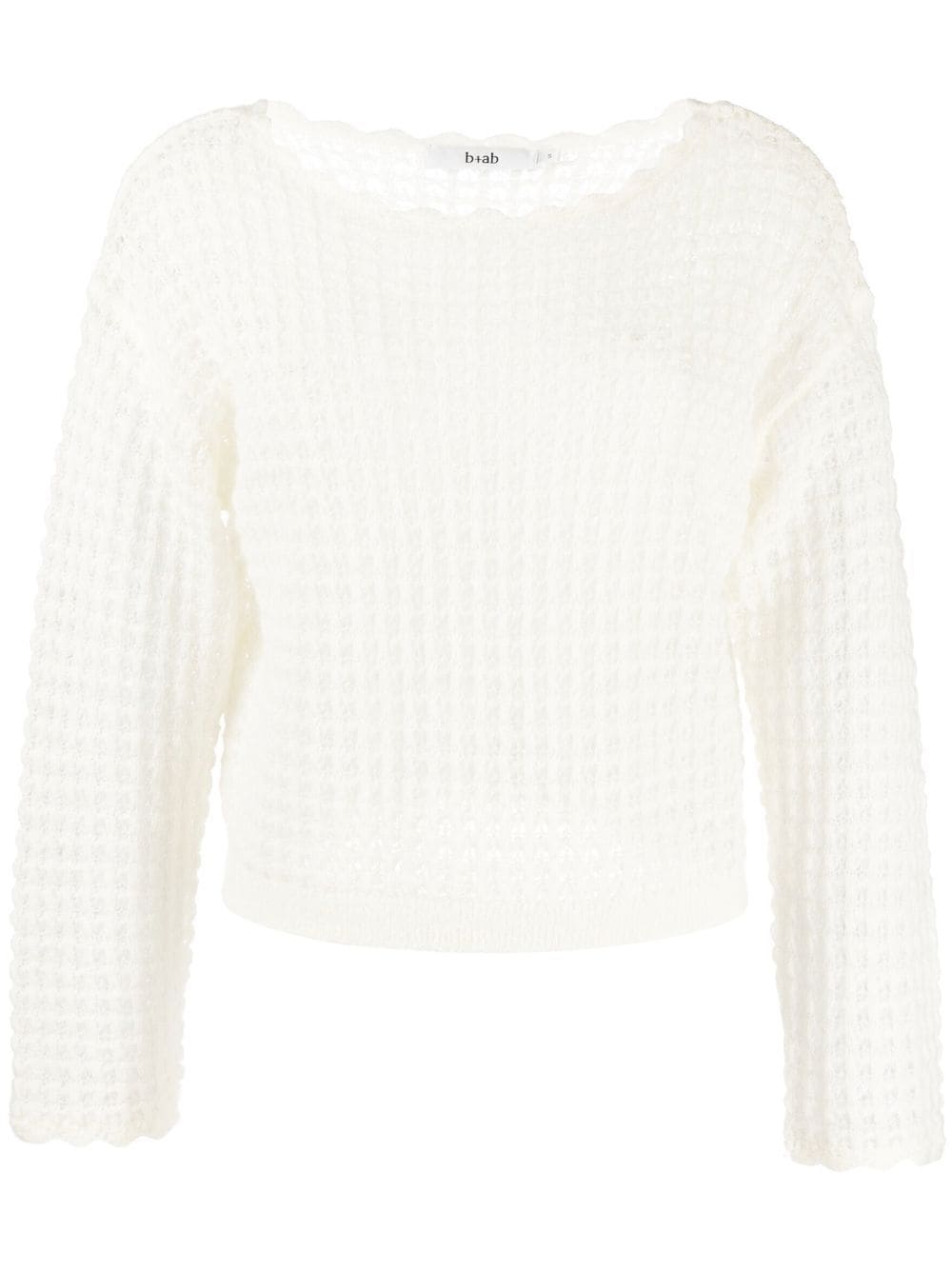 b+ab open-knit long-sleeve jumper - White von b+ab