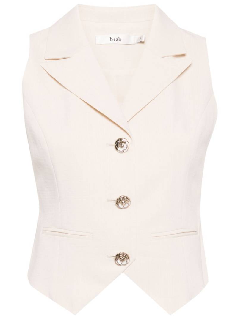 b+ab peak-lapels waistcoat - Neutrals von b+ab