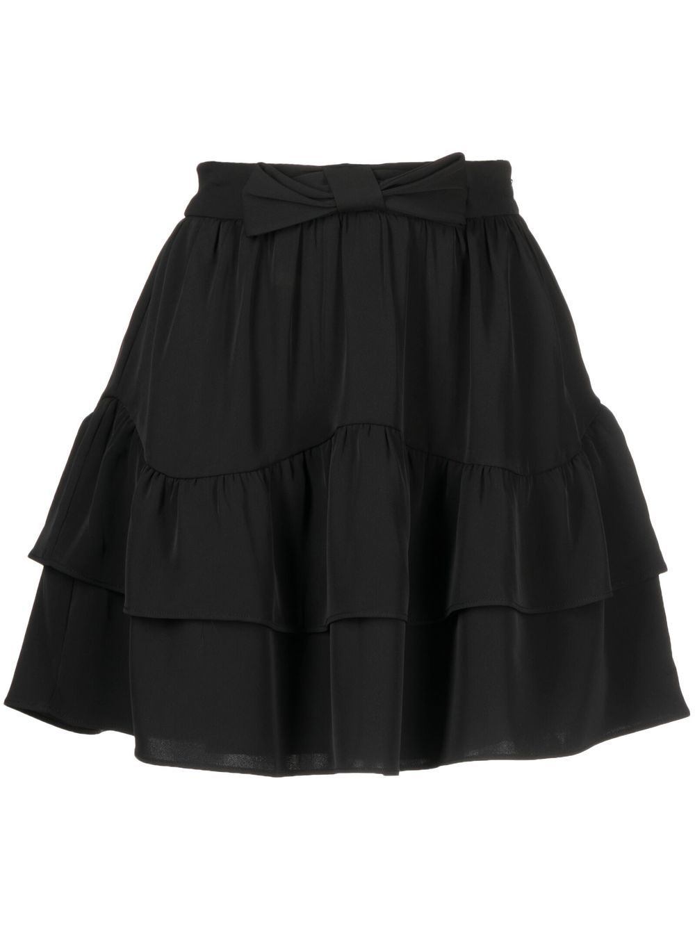 b+ab pleated flared mini skirt - Black von b+ab