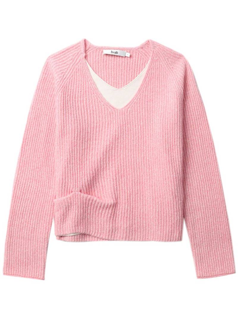 b+ab ribbed-knit jumper - Pink von b+ab