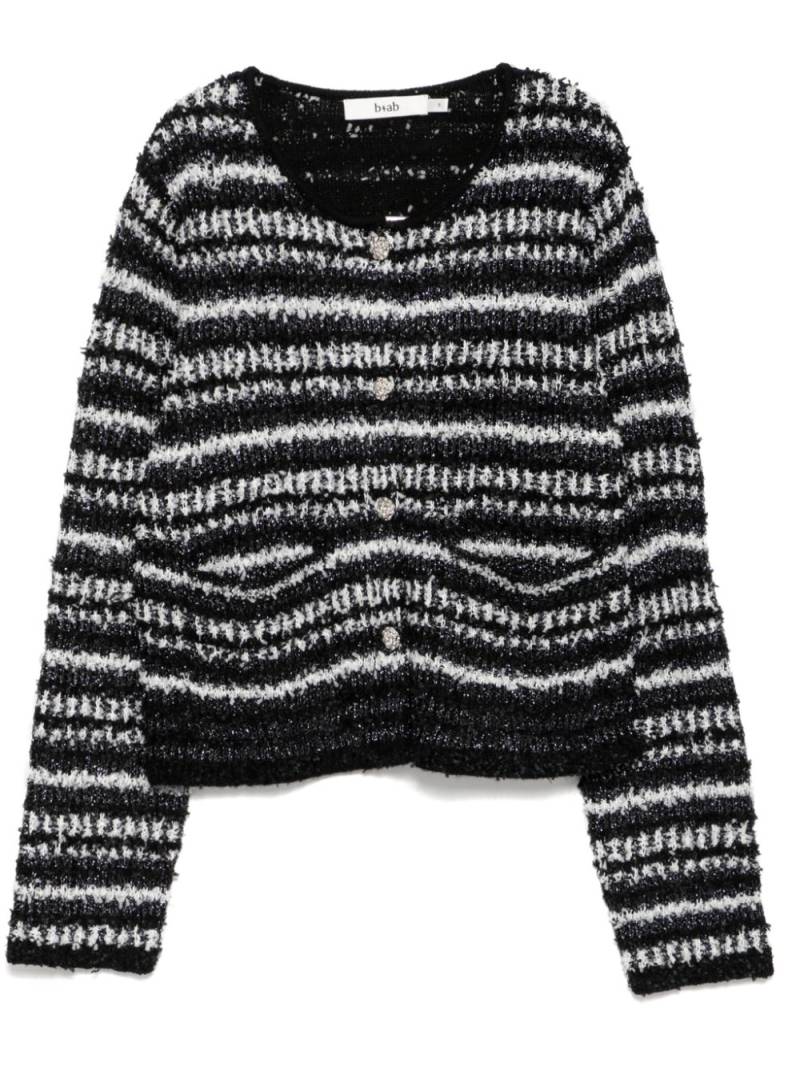 b+ab round-neck cardigan - Black von b+ab