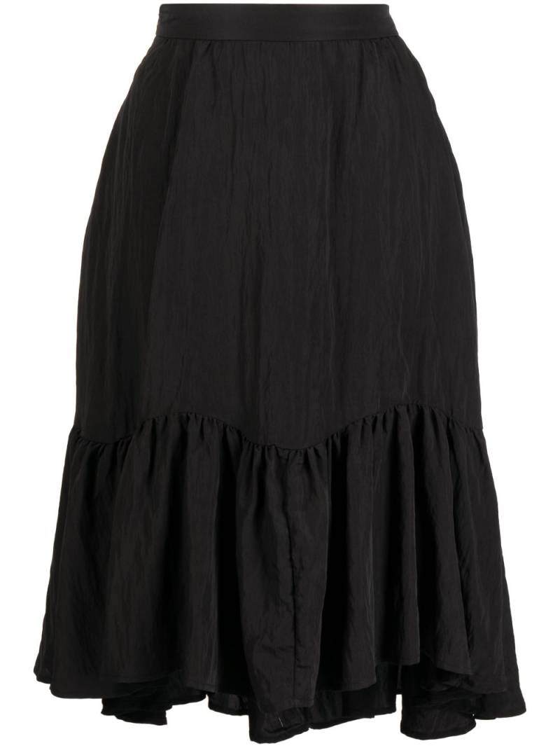 b+ab ruffle-detailing full skirt - Black von b+ab