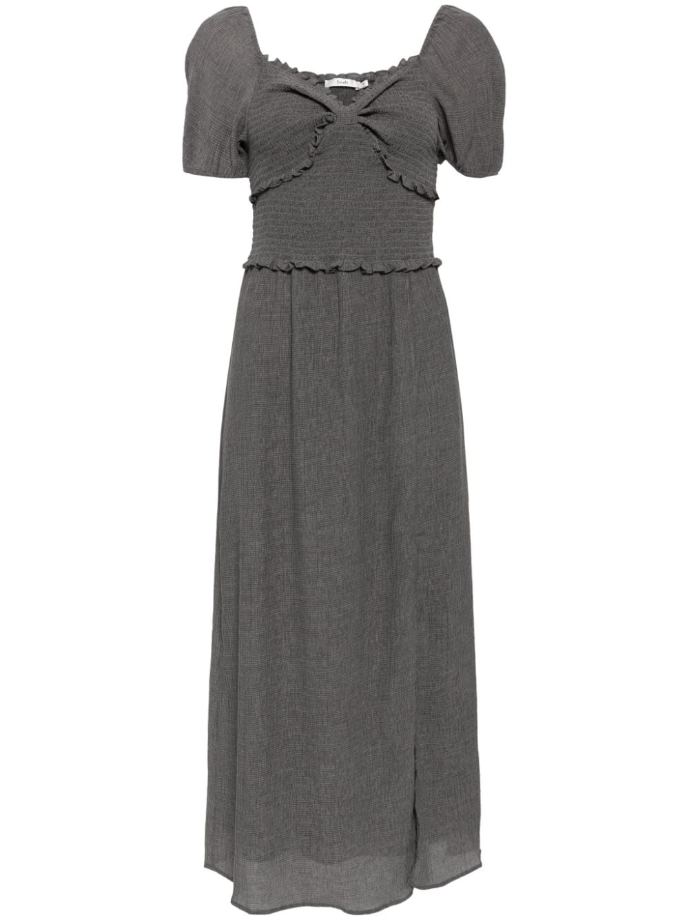 b+ab ruffle-detailing midi dress - Grey von b+ab