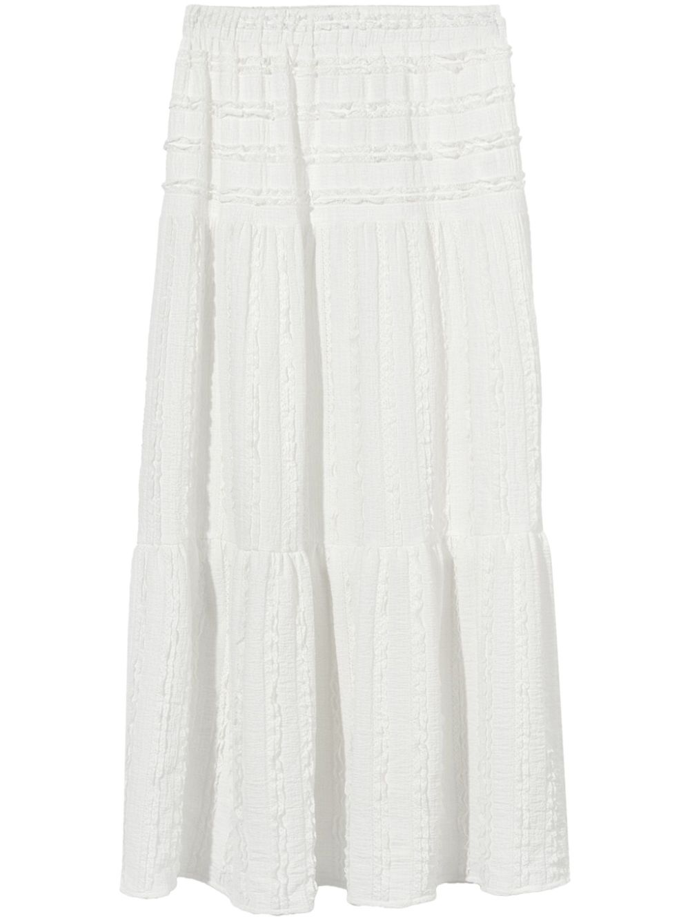 b+ab ruffle tiered maxi skirt - White von b+ab