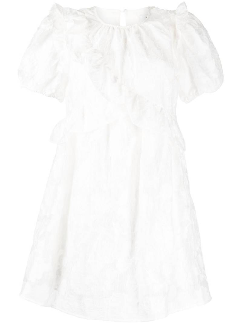 b+ab ruffled short dress - White von b+ab