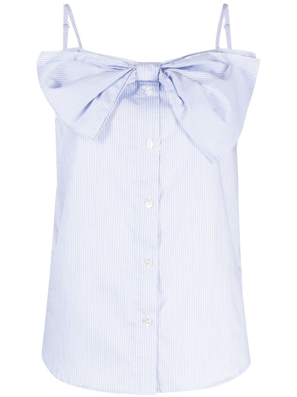 b+ab sleeveless cotton blouse - Blue von b+ab