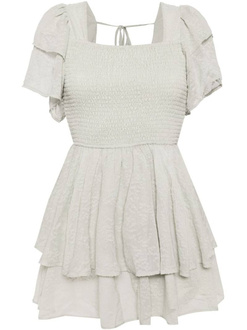 b+ab square-neck ruffled dress - Green von b+ab