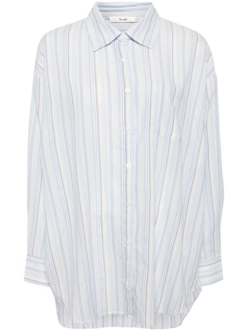 b+ab striped button-up shirt - Blue von b+ab