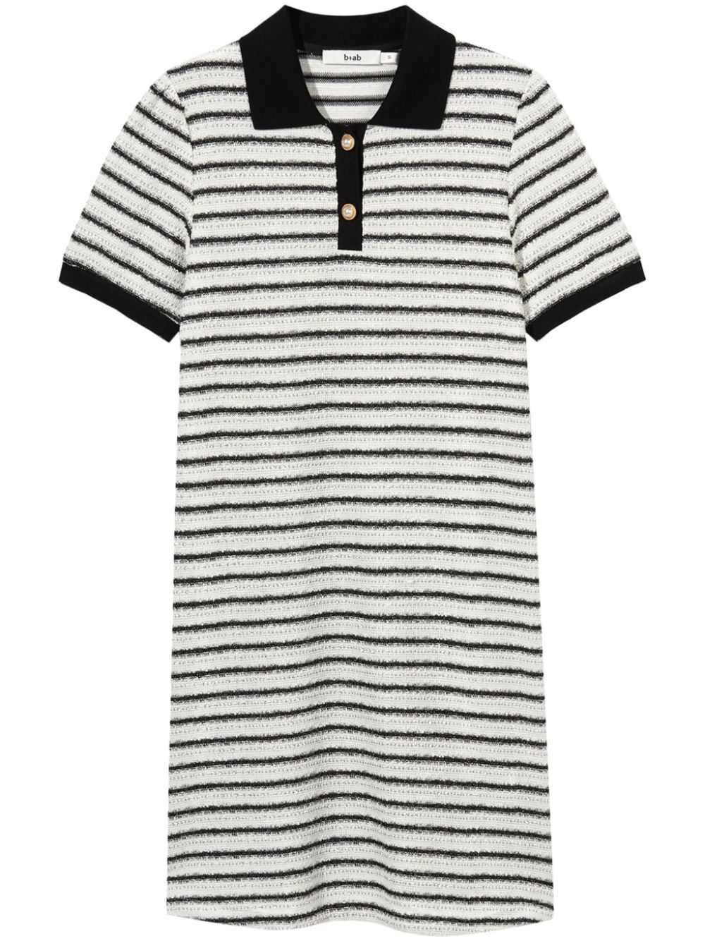 b+ab striped polo minidress - Black von b+ab