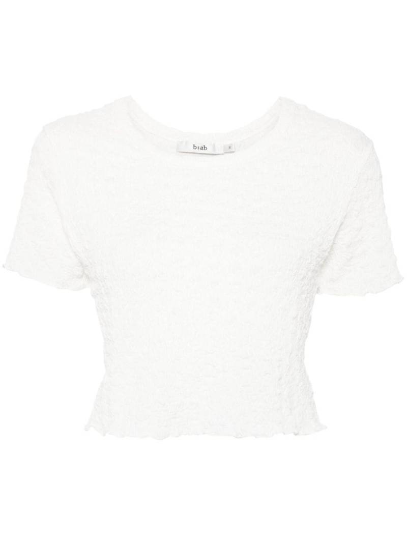 b+ab textured cropped top - White von b+ab