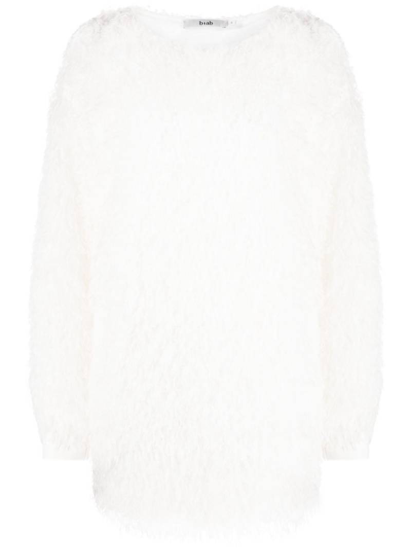 b+ab textured-finish long-sleeves dress - White von b+ab