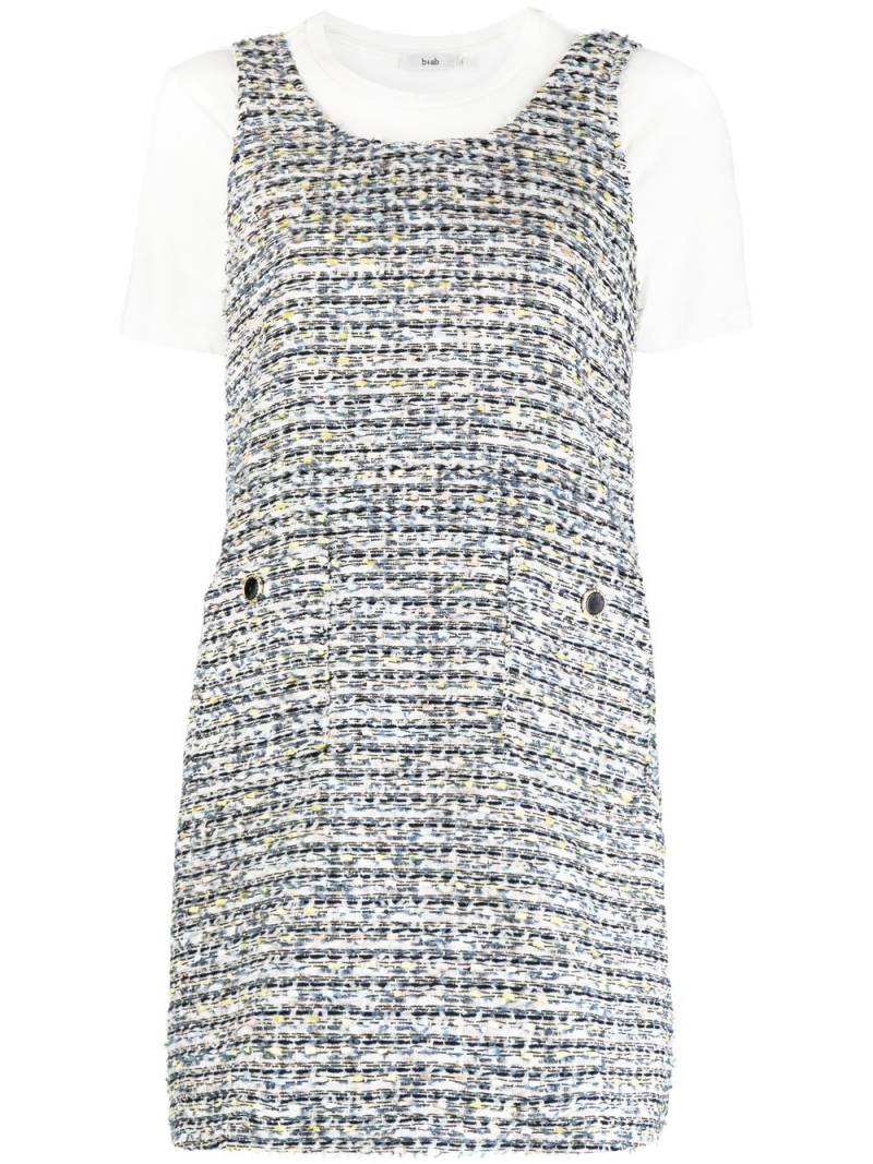 b+ab tweed sleeveless mini dress - White von b+ab