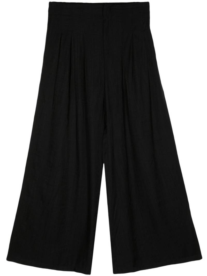 b+ab wide-leg cropped trousers - Black von b+ab