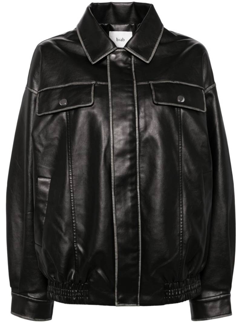 b+ab zip-up jacket - Black von b+ab