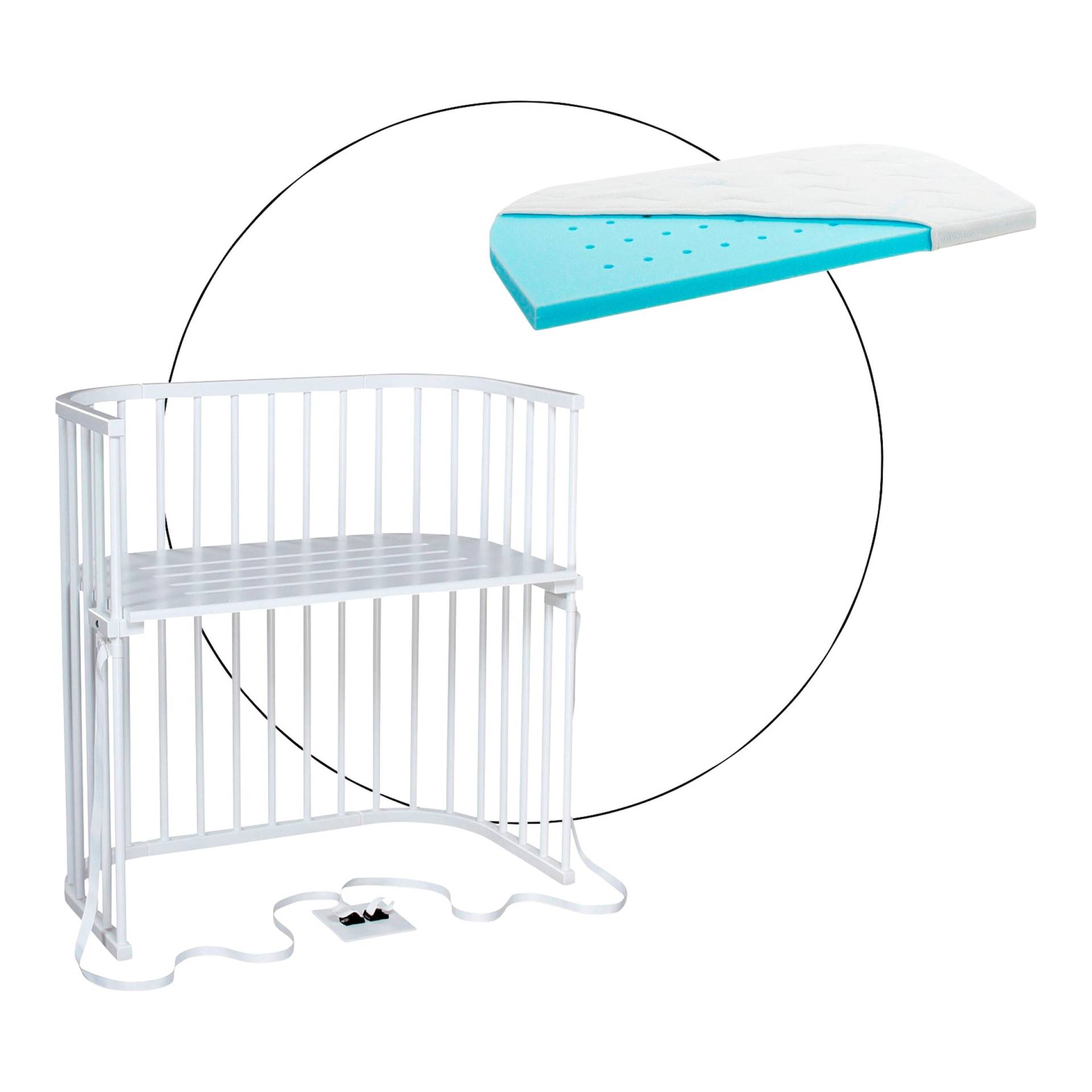Bundle Beistellbett Boxspring 89x51 cm inkl. Martratze MediTex® extraluftig Bundle Beistellbett Boxspring 89x51 cm inkl. Martratze MediTex® extraluftig von babybay