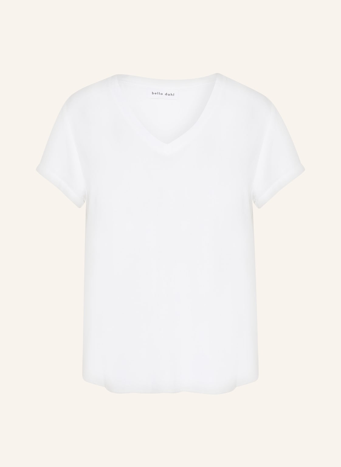 Bella Dahl T-Shirt Im Materialmix weiss von bella dahl