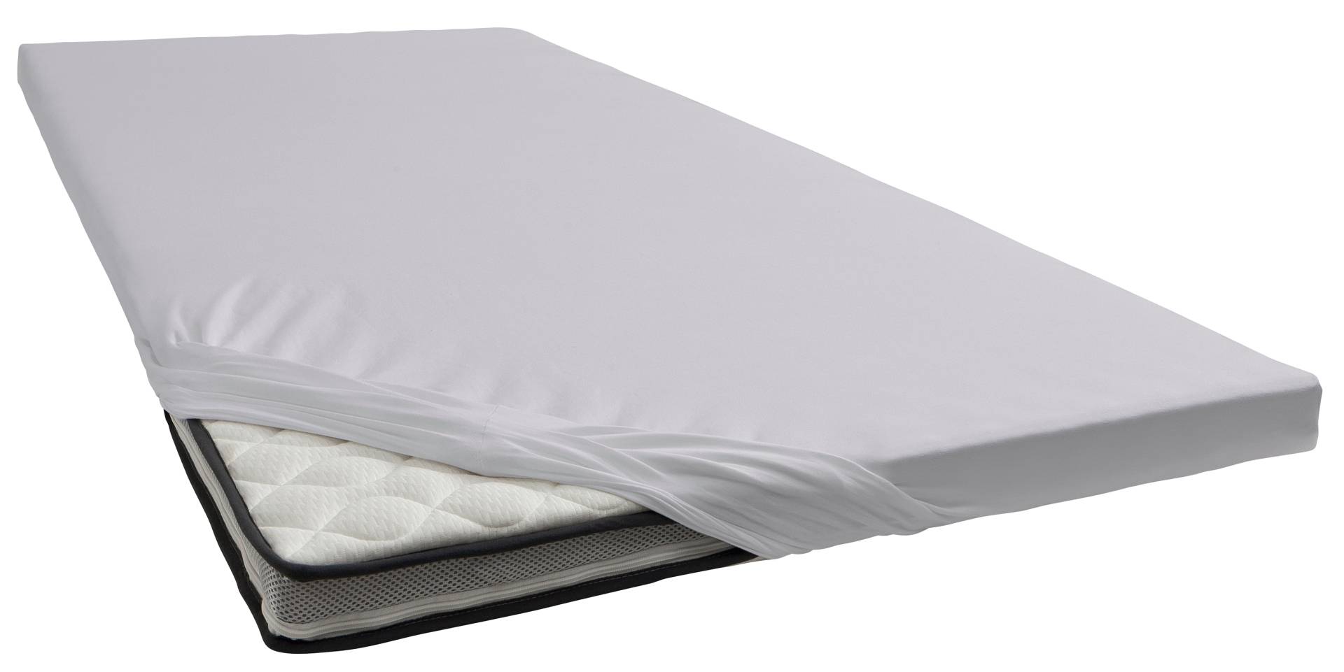 bellana Spannbettlaken »Jersey-Elasthan deluxe in Gr. 90x200, 140x200 oder 180x200, für Topper«, aus Baumwolle, für Matratzen bis 10 cm Höhe, Bettlaken, Spannbetttuch bellana Spannbettlaken »Jersey-Elasthan deluxe in Gr. 90x200, 140x200 oder 180x200, für Topper«, aus Baumwolle, für Matratzen bis 10 cm Höhe, Bettlaken, Spannbetttuch von bellana