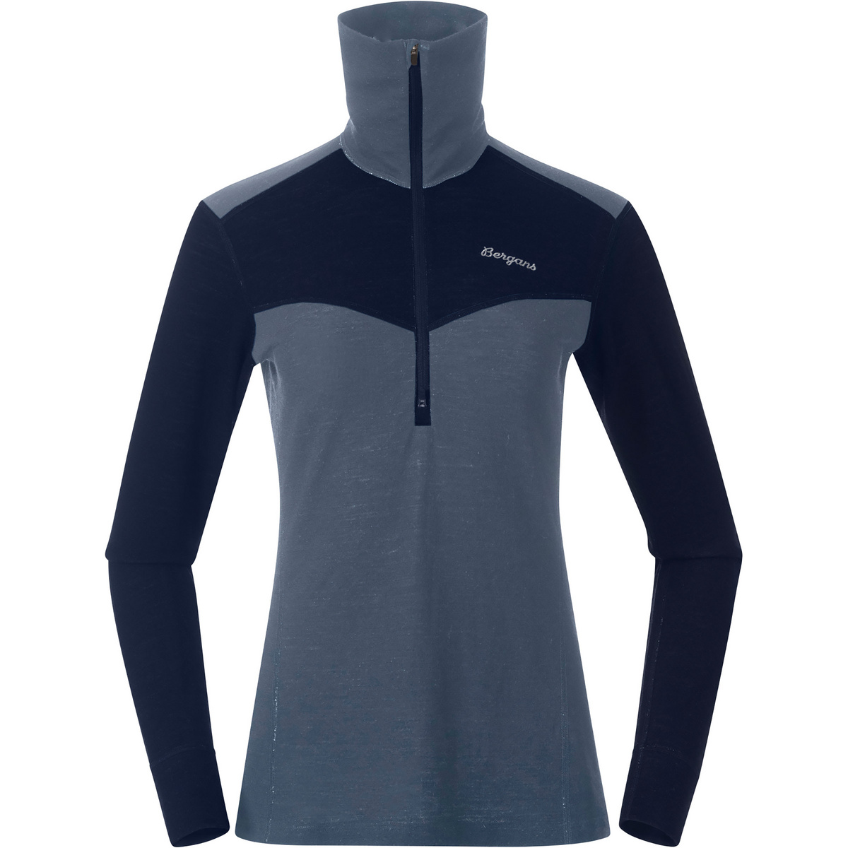 Bergans Damen Inner:Dual Merino Half Zip Longsleeve von bergans