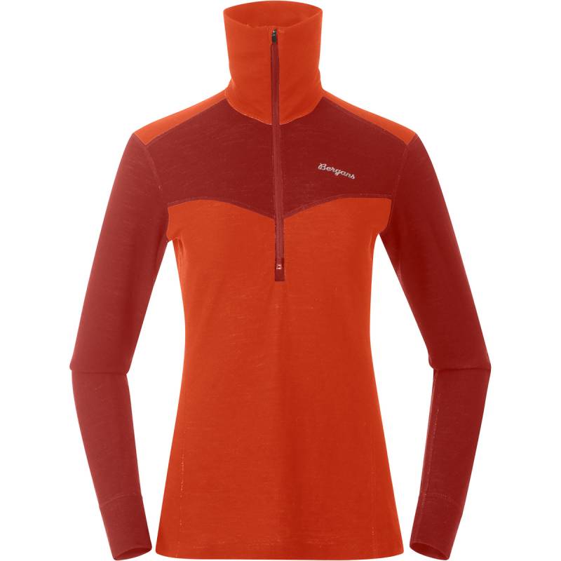 Bergans Damen Inner:Dual Merino Half Zip Longsleeve von bergans