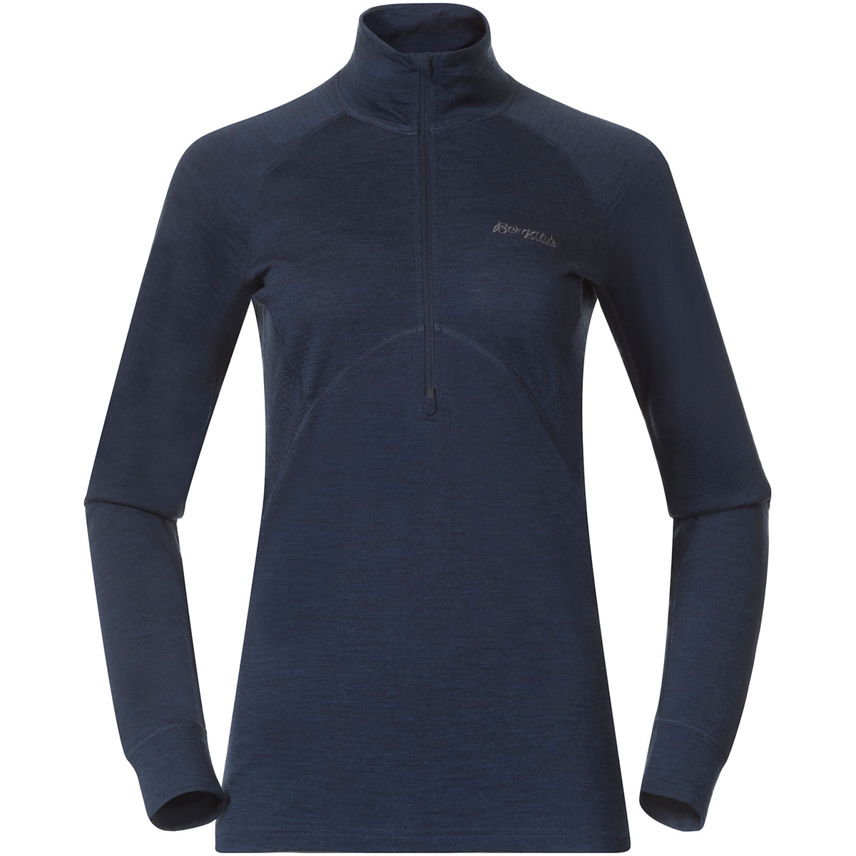 Bergans Damen Inner:Pure Merino Half Zip Longsleeve von bergans