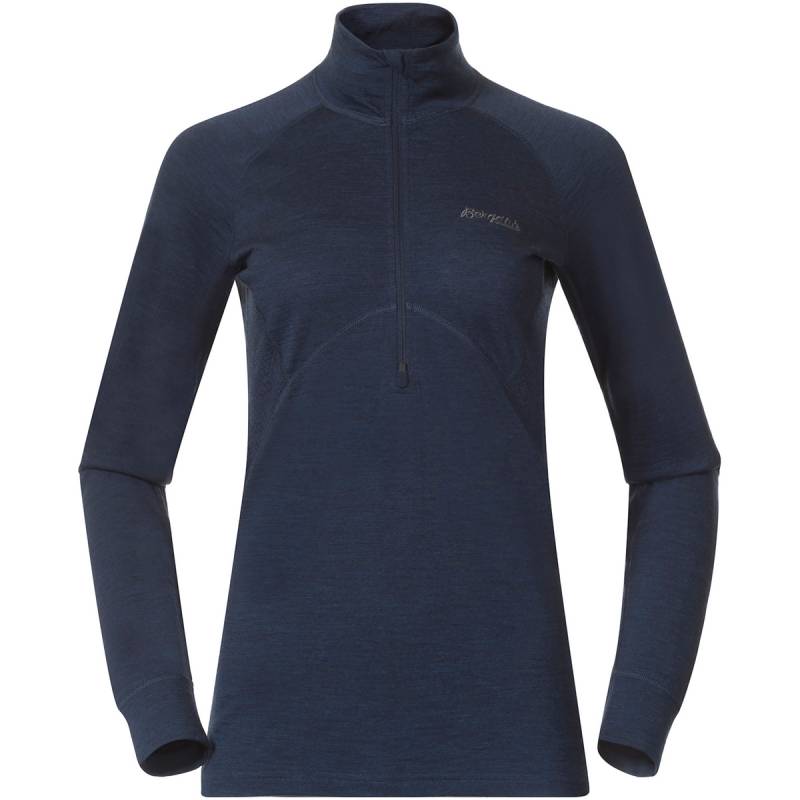 Bergans Damen Inner:Pure Merino Half Zip Longsleeve von bergans