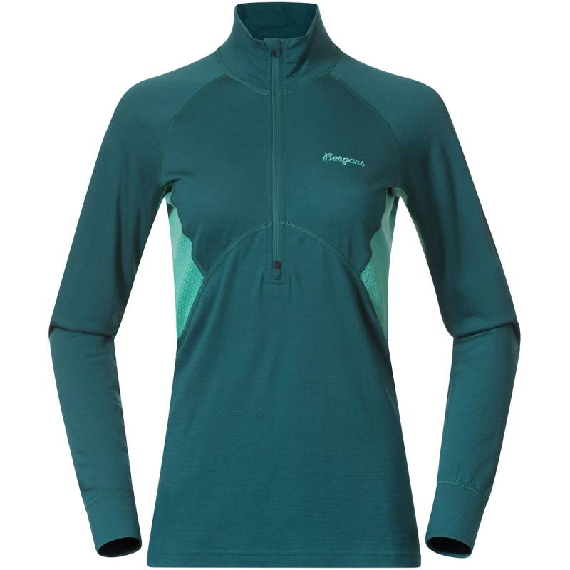 Bergans Damen Inner:Pure Merino Half Zip Longsleeve von bergans