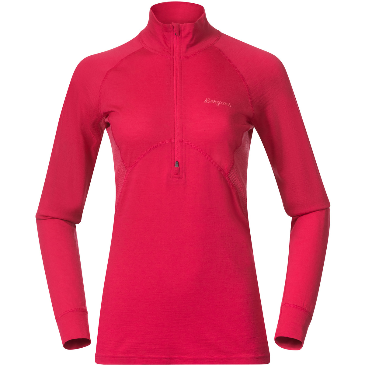 Bergans Damen Inner:Pure Merino Half Zip Longsleeve von bergans