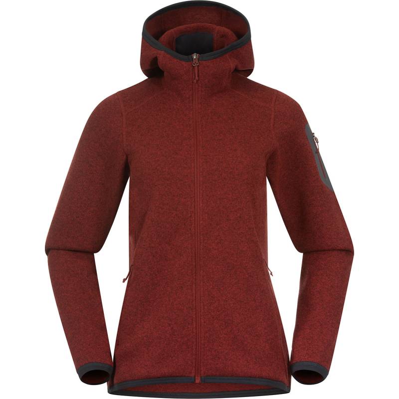 Bergans Damen Kamphaug Knitted Hoodie Jacke von bergans