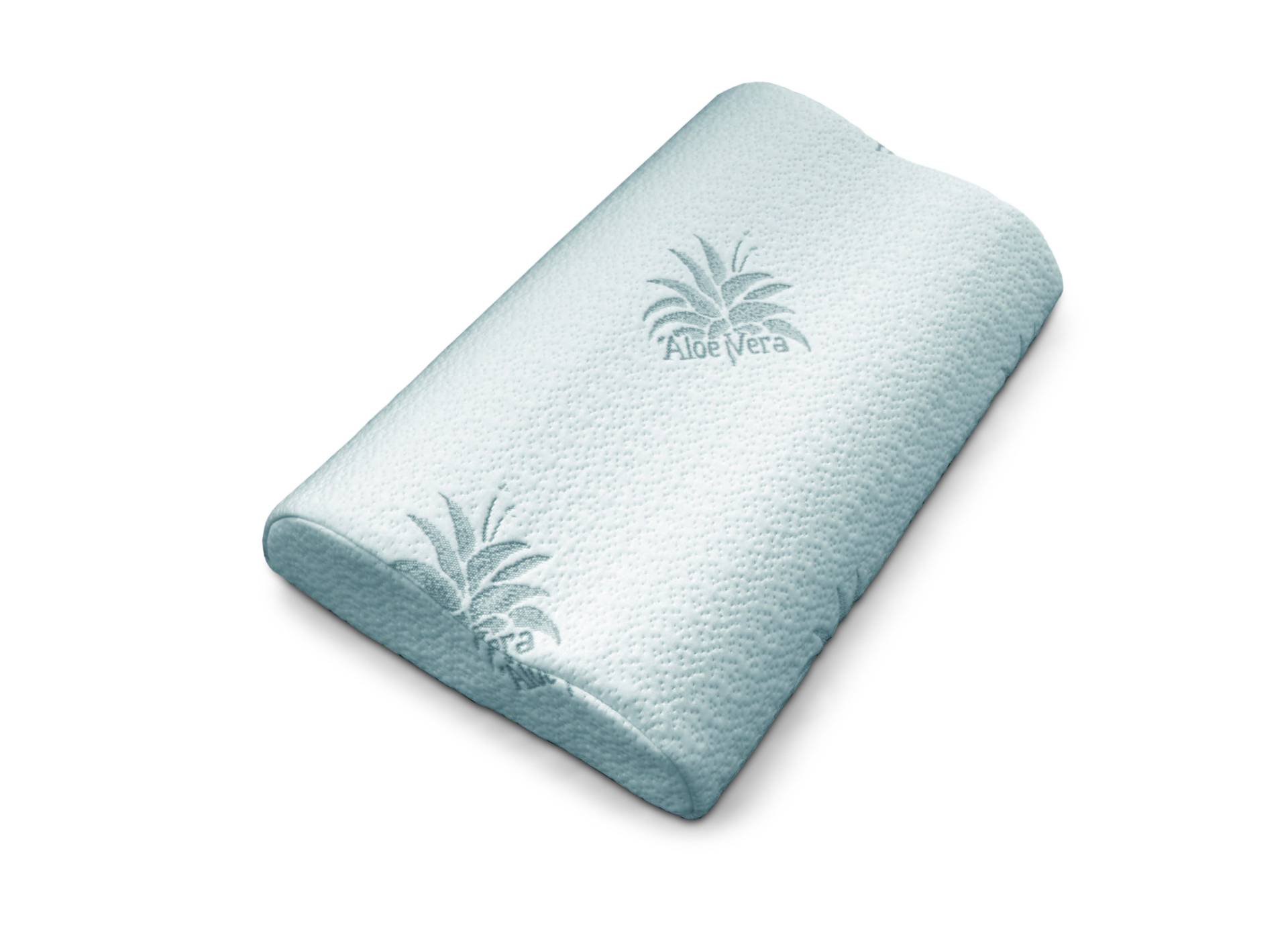 billerbeck EDITION Nackenstützkissen »Vita Aloe Vera«, Füllung: 100% PU, Visko-Schaumkern (mit Aloe Vera Micro-Partikeln), Bezug: Doppelgewirke mit Aloe Vera-Ausrüstung, 60% Polyester, 40% Viskose, (1 St.) von billerbeck EDITION