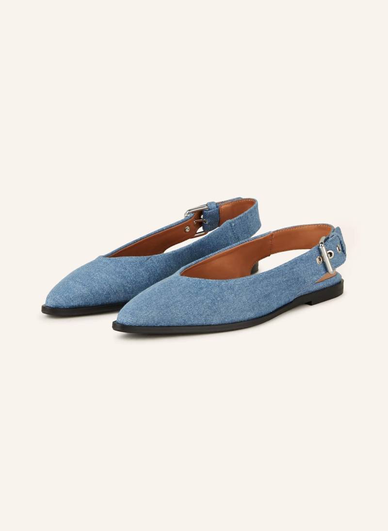 Billi Bi Slingballerinas blau von billi bi