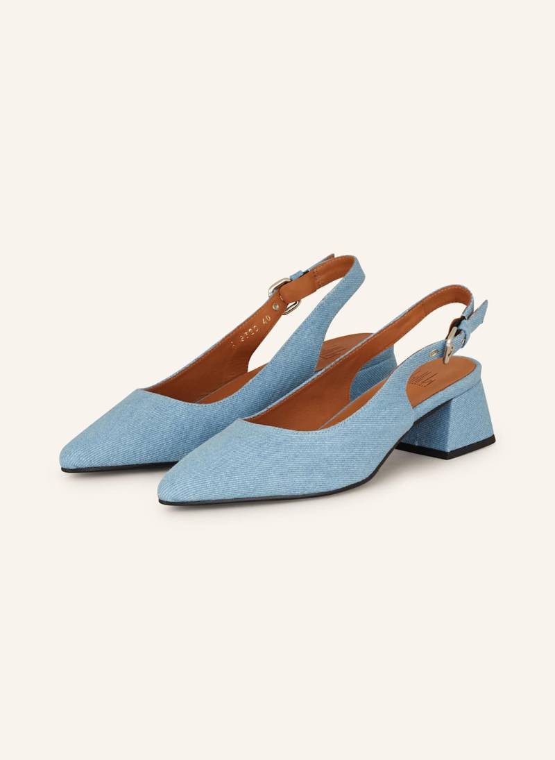 Billi Bi Slingpumps blau von billi bi