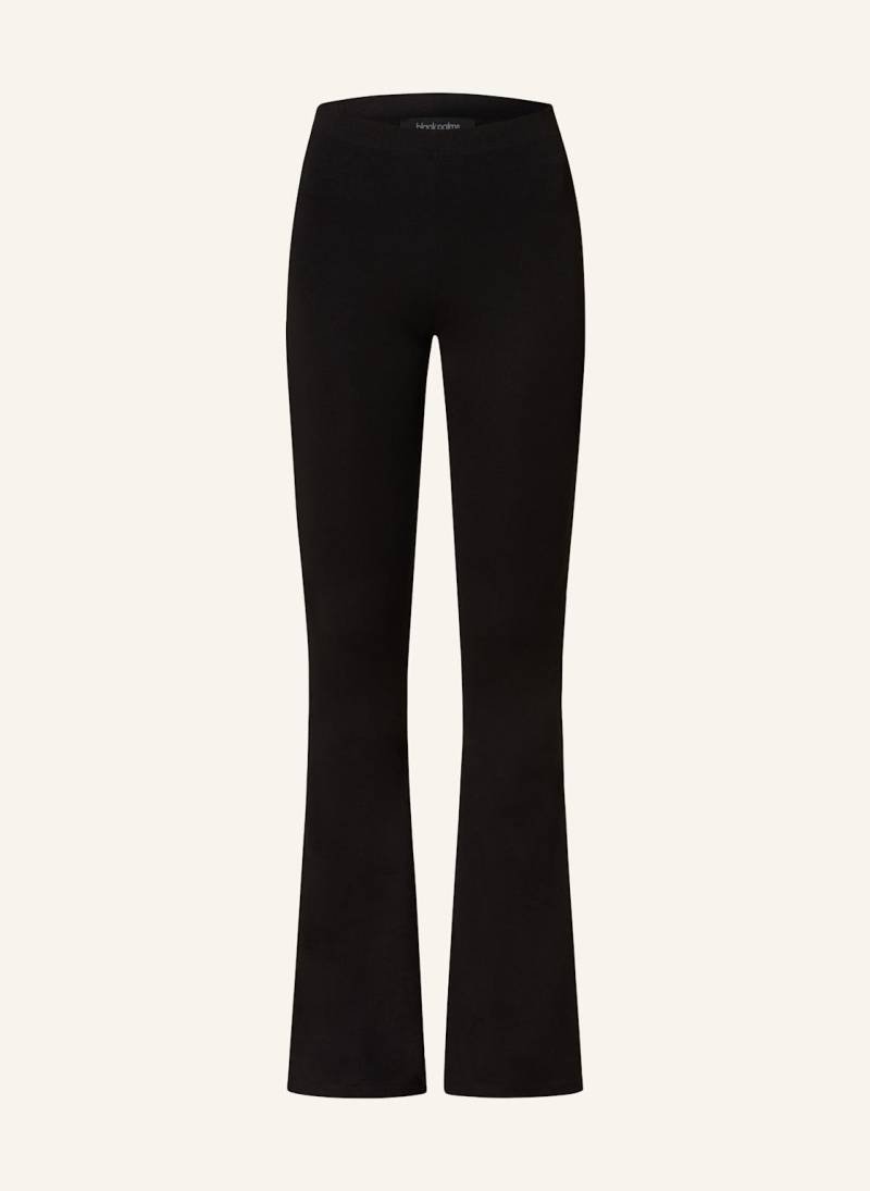 Black Palms Bootcut-Hose Aus Jersey schwarz von black palms