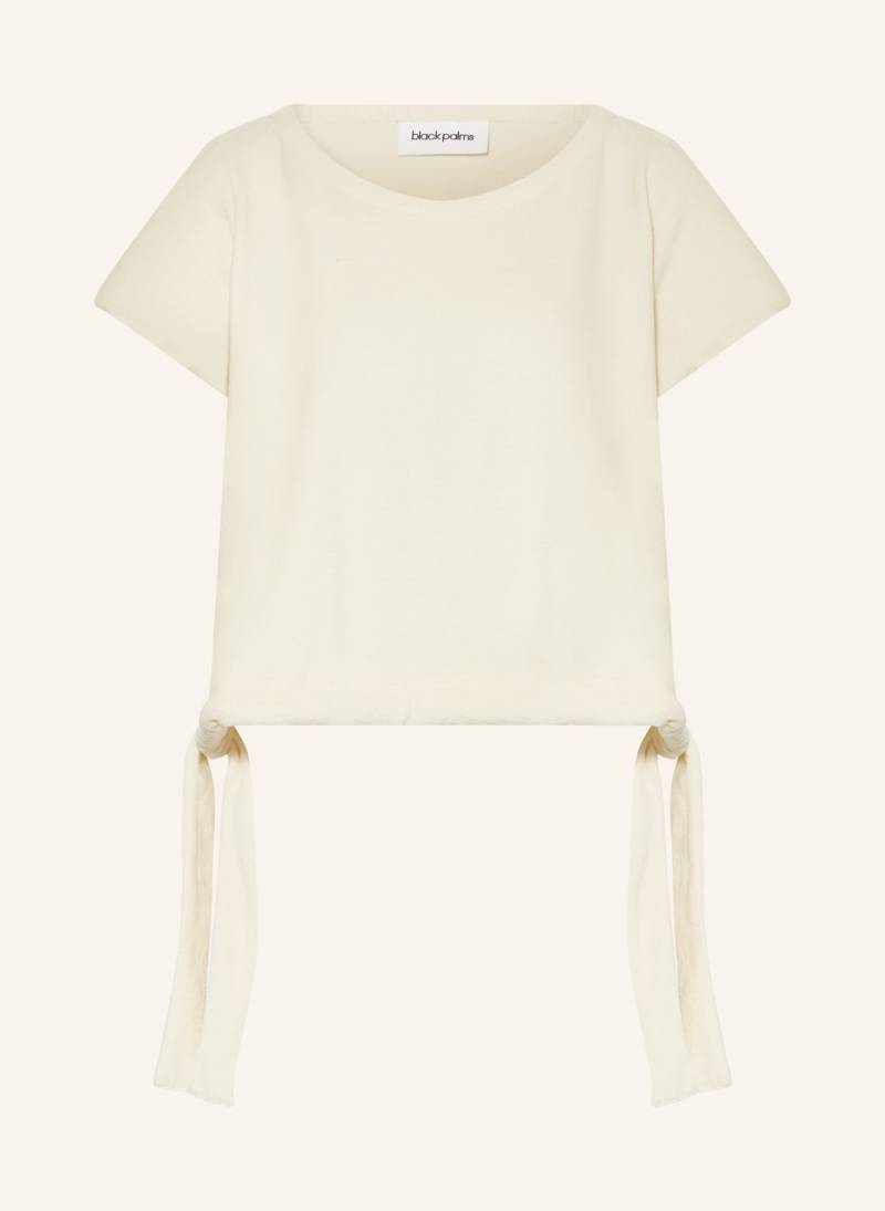 Black Palms Cropped-Shirt Aus Frottee weiss von black palms