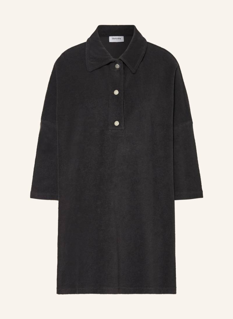 Black Palms Oversized-Poloshirt Aus Frottee schwarz von black palms