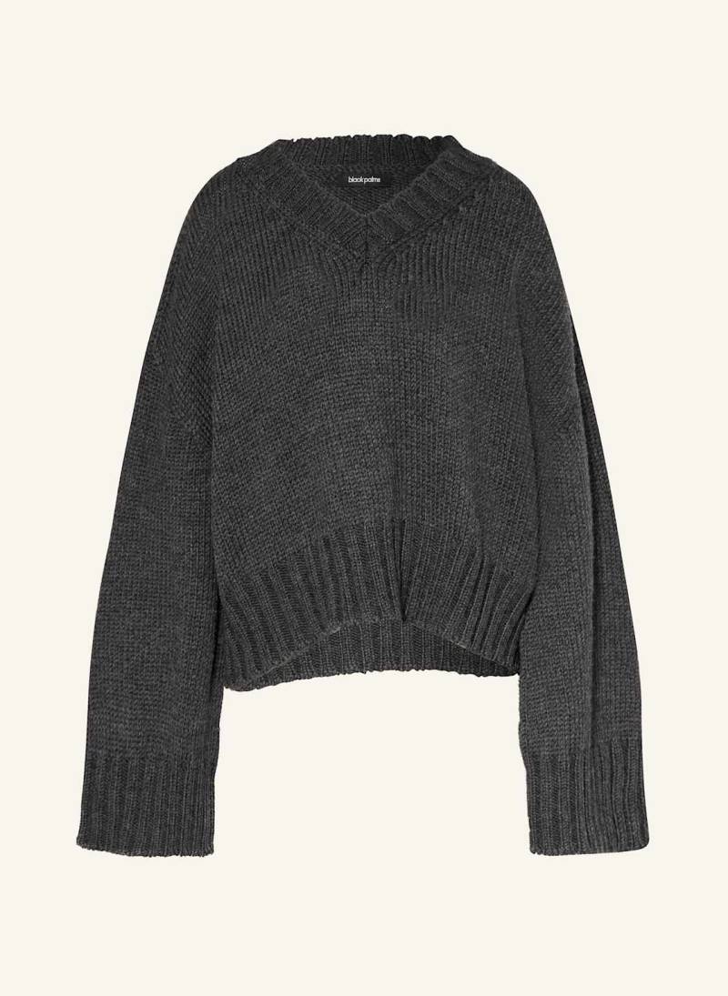 Black Palms Pullover Vee grau von black palms