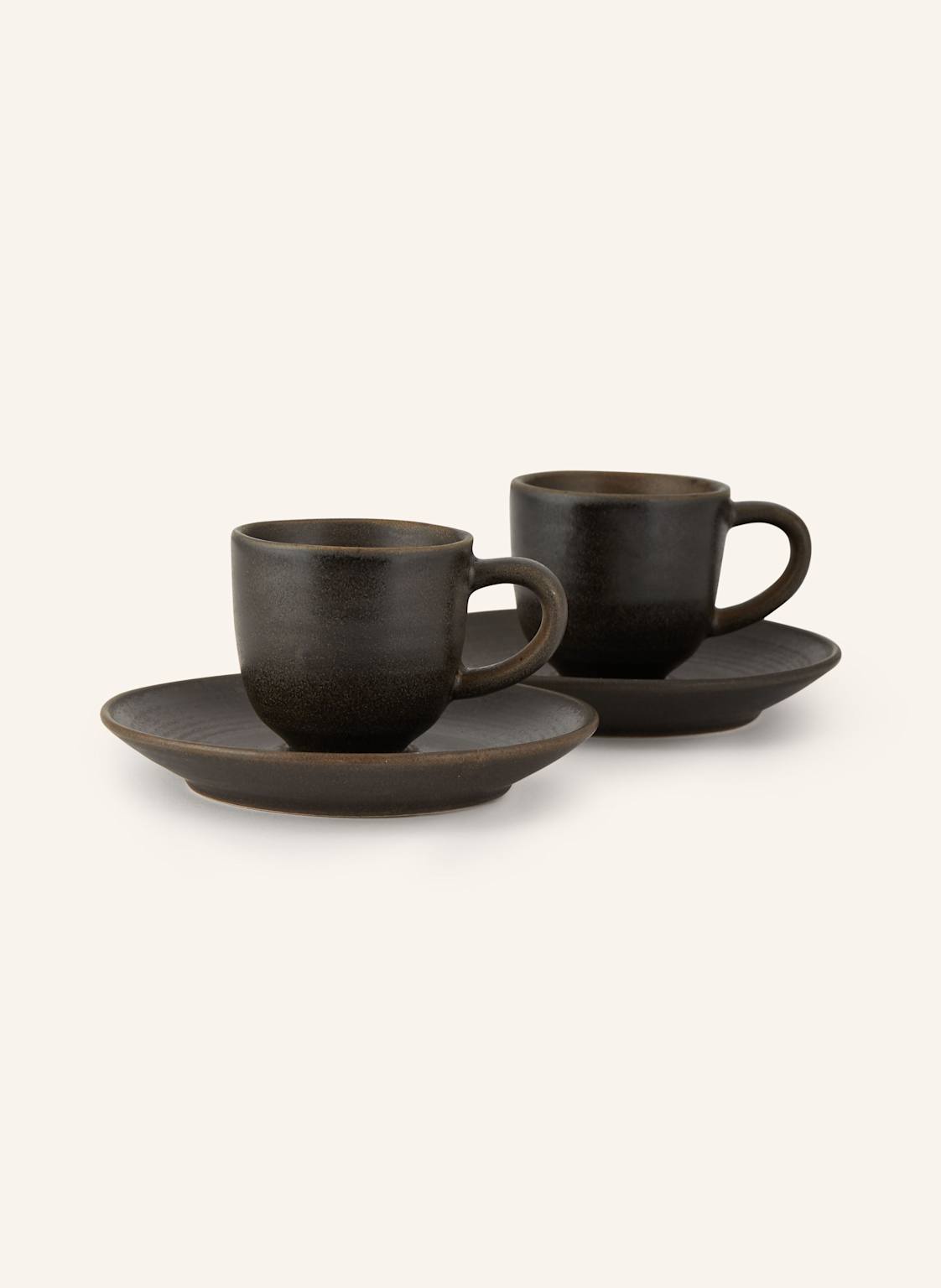 Blomus 2er-Set Espressotassen Kumi Mit Untertasse braun Blomus 2er-Set Espressotassen Kumi Mit Untertasse braun von blomus