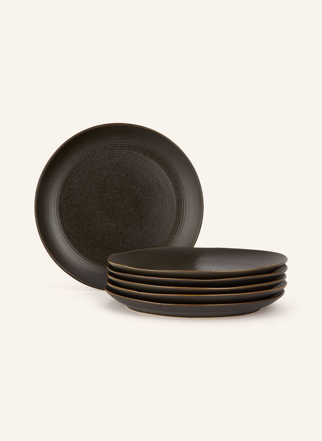 Blomus 6er-Set Speiseteller Kumi braun Blomus 6er-Set Speiseteller Kumi braun von blomus