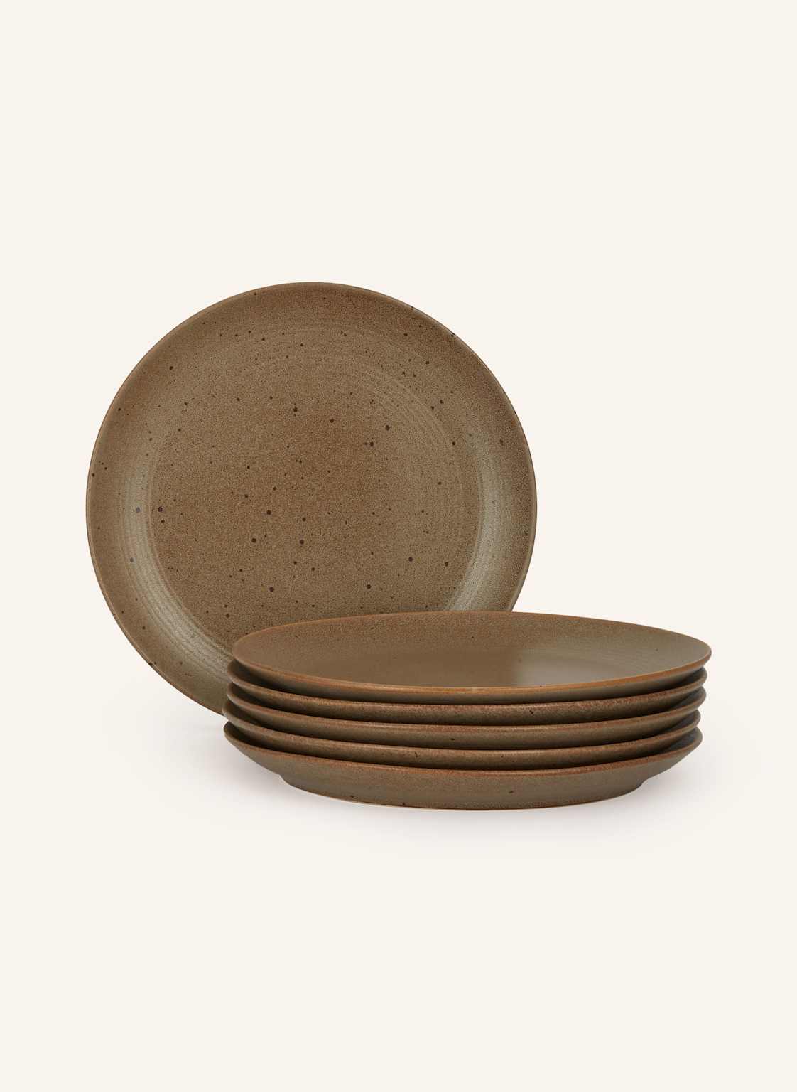 Blomus 6er-Set Speiseteller Kumi braun Blomus 6er-Set Speiseteller Kumi braun von blomus
