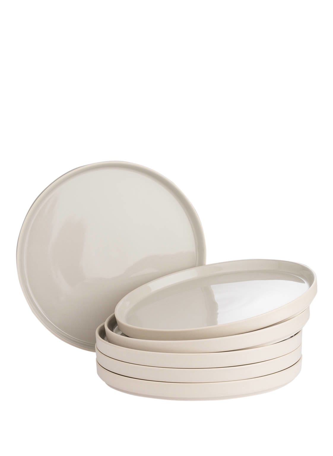 Blomus 6er-Set Speiseteller Pilar beige von blomus