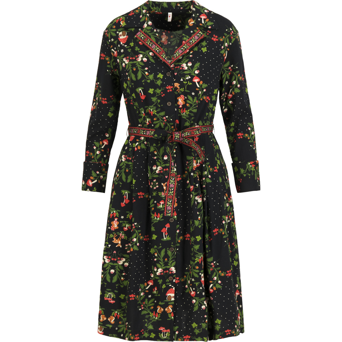 Blutsgeschwister Damen Zauberknopf Und Kragen Kleid Blutsgeschwister Damen Zauberknopf Und Kragen Kleid von blutsgeschwister