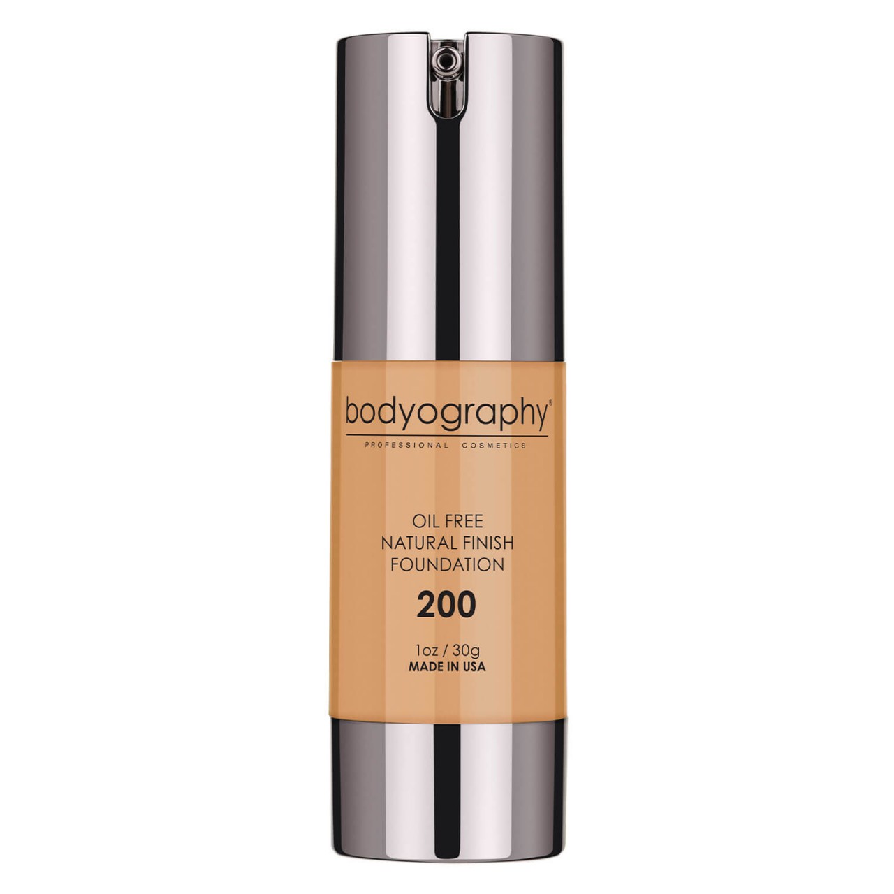 bodyography Teint - Oil Free Natural Finish Foundation Med/Dark 200 von bodyography