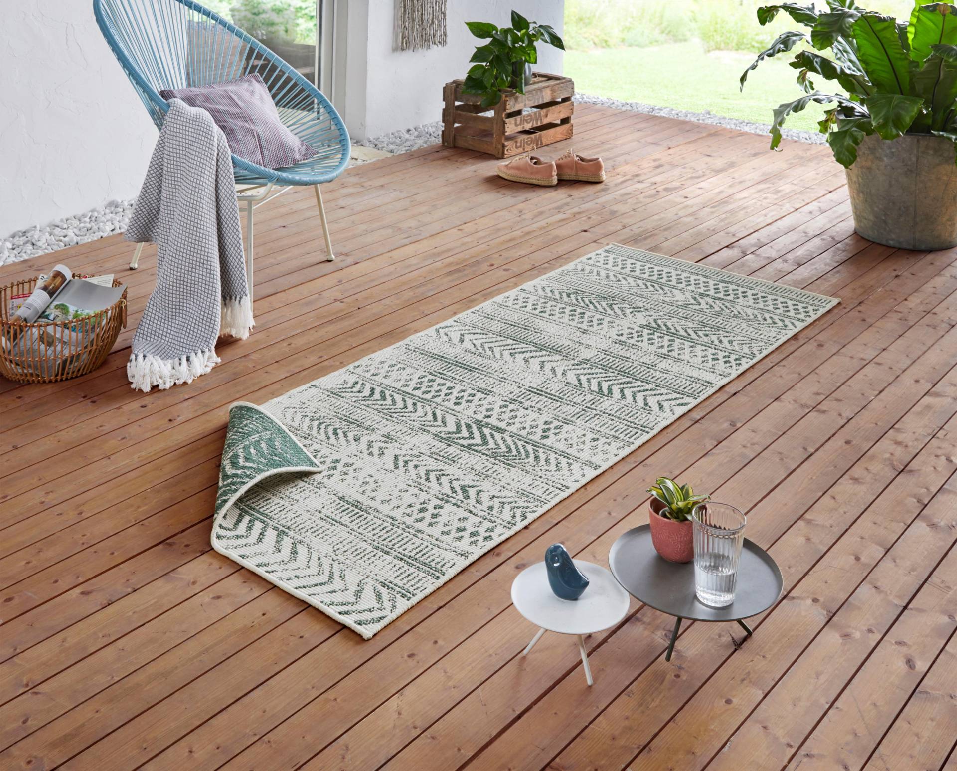 NORTHRUGS Teppich »BIRI Wendeteppich«, rechteckig, 5 mm Höhe, In-& Outdoor, Wetterfest, Balkon, Läufer, Wohnzimmer, Wasserfest, Boho NORTHRUGS Teppich »BIRI Wendeteppich«, rechteckig, 5 mm Höhe, In-& Outdoor, Wetterfest, Balkon, Läufer, Wohnzimmer, Wasserfest, Boho von NORTHRUGS