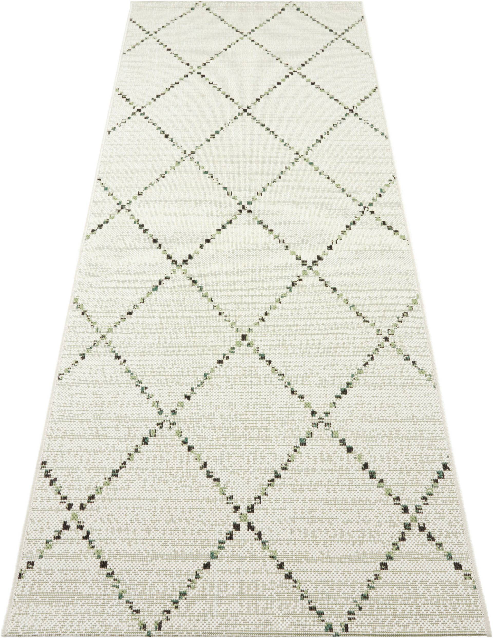 NORTHRUGS Läufer »Balos«, rechteckig, 8 mm Höhe, In/-Outdoor geeignet, Raute Design, Robust, Pflegeleicht, Flachgewebe NORTHRUGS Läufer »Balos«, rechteckig, 8 mm Höhe, In/-Outdoor geeignet, Raute Design, Robust, Pflegeleicht, Flachgewebe von NORTHRUGS