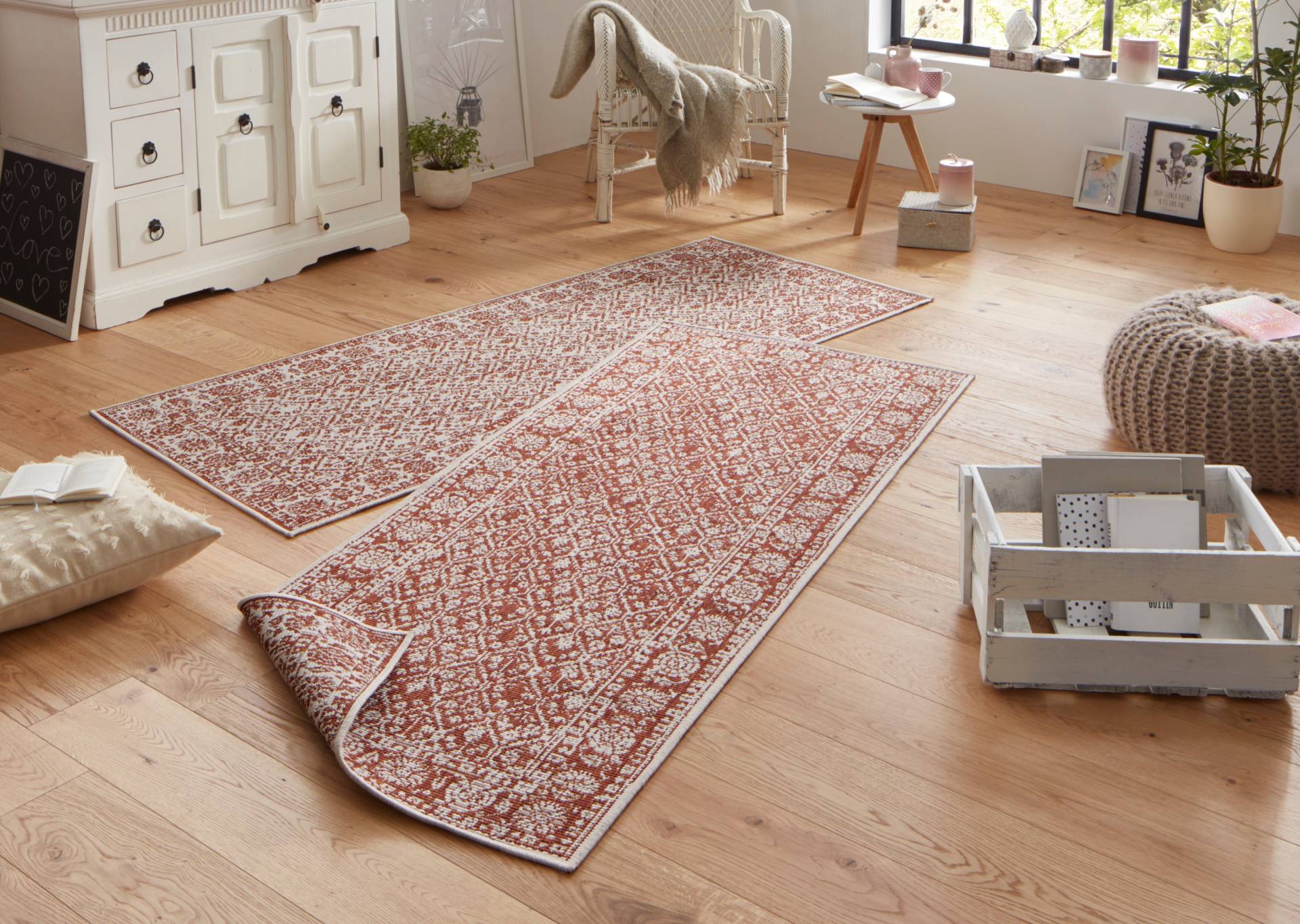 NORTHRUGS Teppich »Curacao«, rechteckig, 5 mm Höhe, In-& Outdoor, Läufer, Wetterfest, Balkon, Wohnzimmer, Wasserfest NORTHRUGS Teppich »Curacao«, rechteckig, 5 mm Höhe, In-& Outdoor, Läufer, Wetterfest, Balkon, Wohnzimmer, Wasserfest von NORTHRUGS