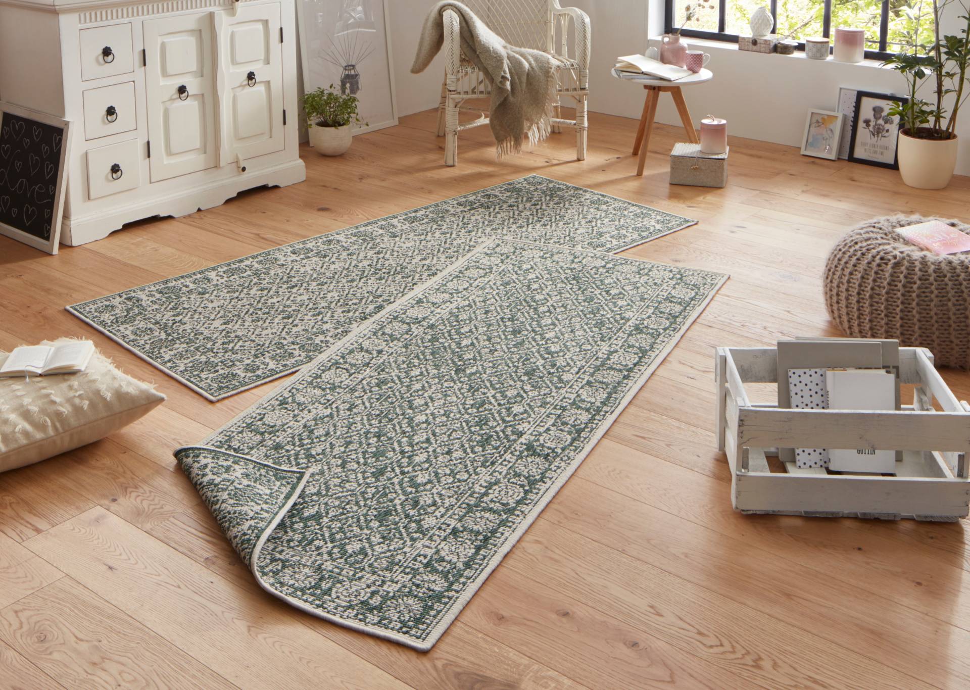 NORTHRUGS Läufer »Curacao«, rechteckig, In-& Outdoor, Wetterfest, Balkon, Garten, Wohnzimmer, Wasserfest von NORTHRUGS