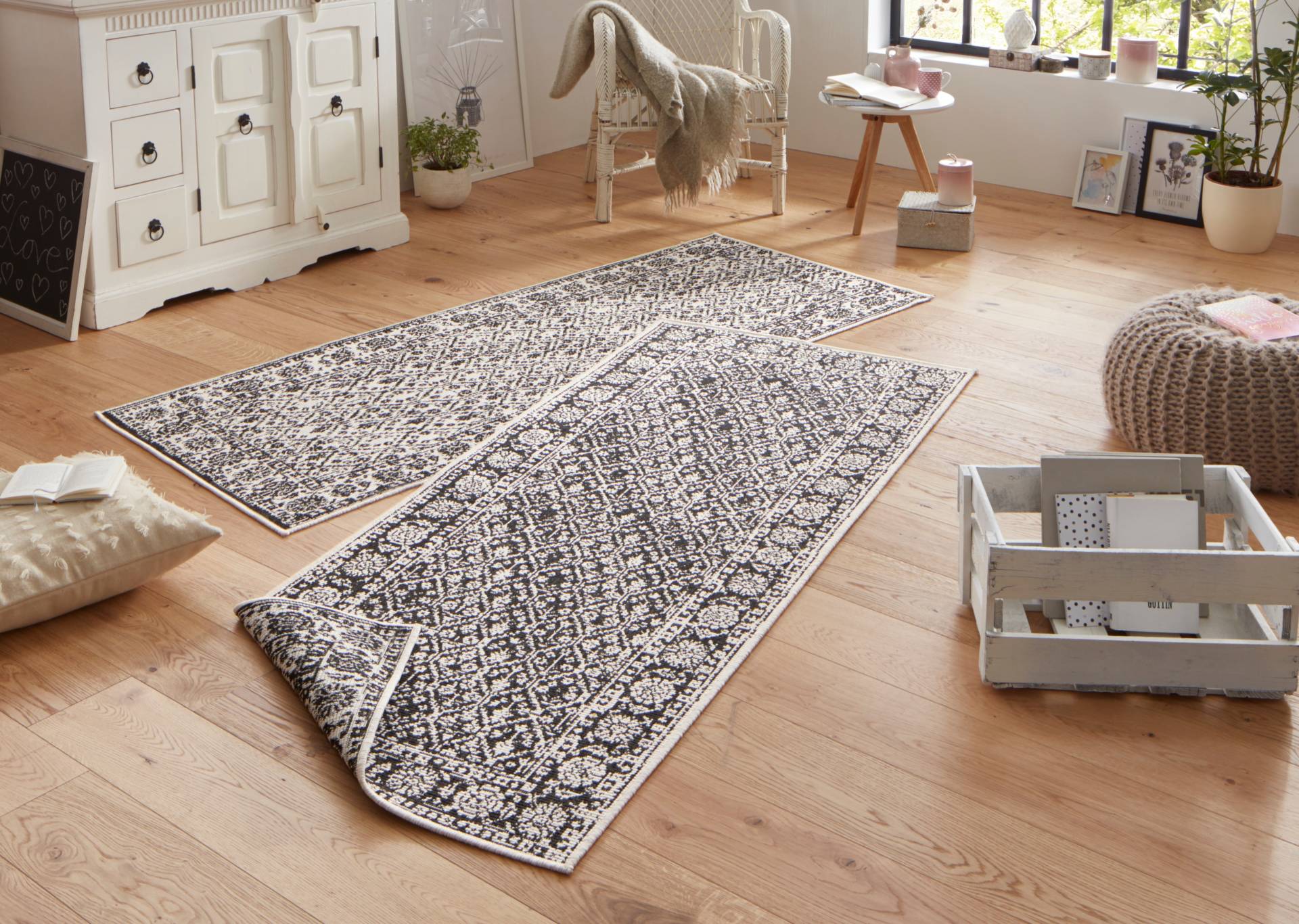 NORTHRUGS Teppich »Curacao«, rechteckig, 5 mm Höhe, In-& Outdoor, Läufer, Wetterfest, Balkon, Wohnzimmer, Wasserfest NORTHRUGS Teppich »Curacao«, rechteckig, 5 mm Höhe, In-& Outdoor, Läufer, Wetterfest, Balkon, Wohnzimmer, Wasserfest von NORTHRUGS