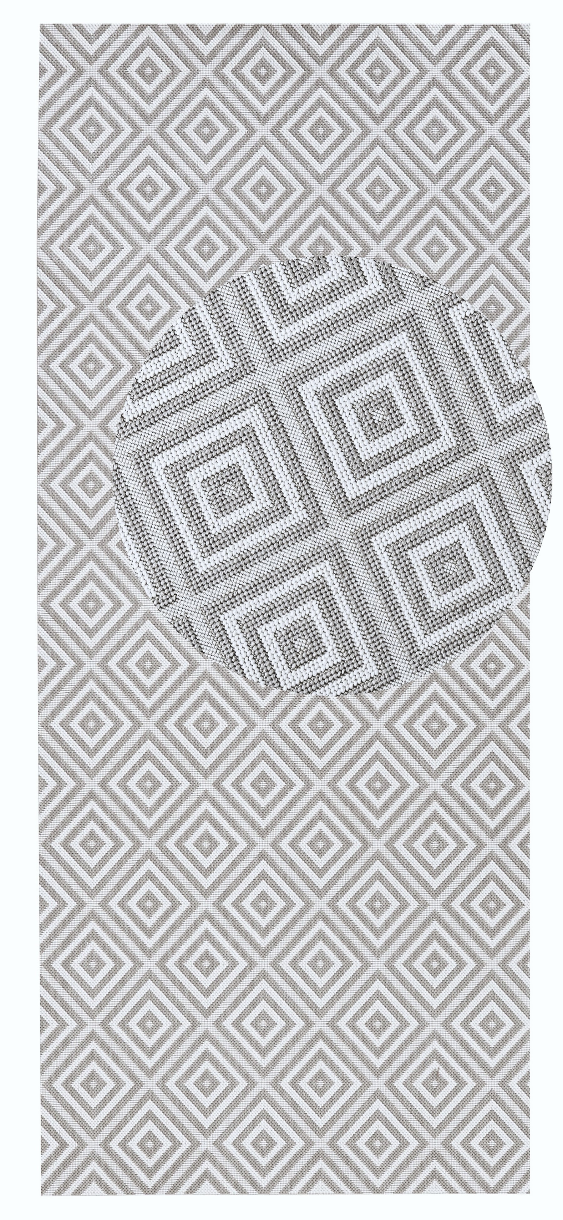 NORTHRUGS Teppich »Karo«, rechteckig, 8 mm Höhe, In- & Outdoor, Läufer, Wetterfest, Raute, Balkon, Garten, Flur NORTHRUGS Teppich »Karo«, rechteckig, 8 mm Höhe, In- & Outdoor, Läufer, Wetterfest, Raute, Balkon, Garten, Flur von NORTHRUGS