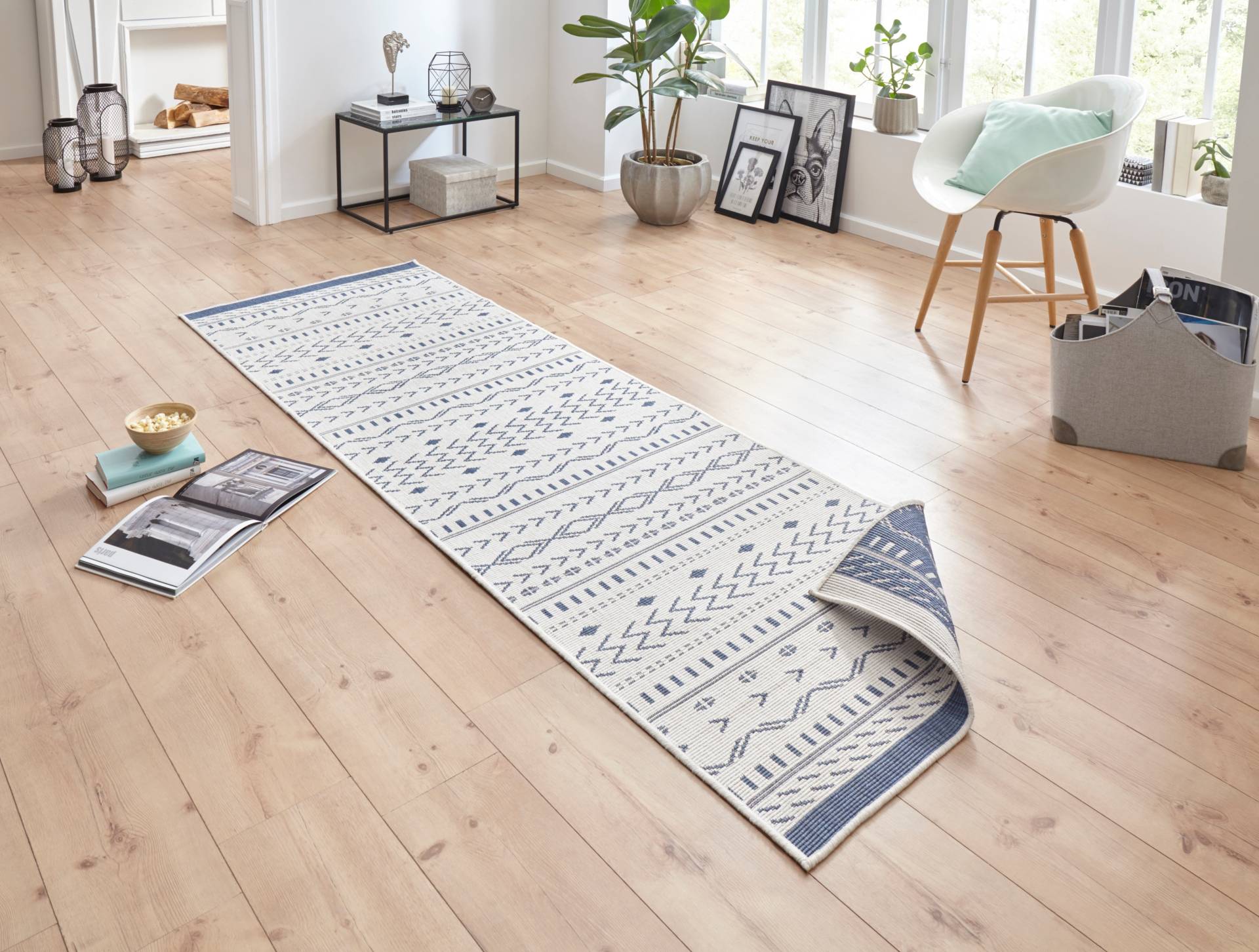 NORTHRUGS Teppich »Kuba Wendeteppich«, rechteckig, 5 mm Höhe, In-& Outdoor, Wetterfest, Balkon, Läufer, Wohnzimmer, Wasserfest von NORTHRUGS