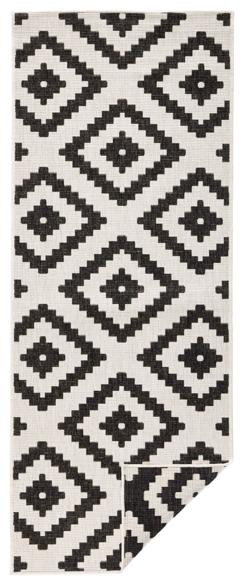 NORTHRUGS Teppich »Malta Wendeteppich«, rechteckig, 5 mm Höhe, In-& Outdoor, Wetterfest, Balkon, Terrasse, Raute, Läufer, Wohnzimmer von NORTHRUGS